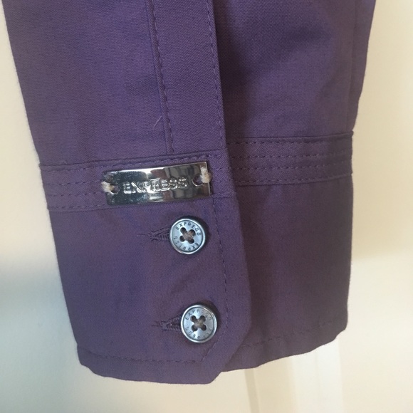 Express Long Sleeve Essential Shirt in Purple - Picture 2 of 6